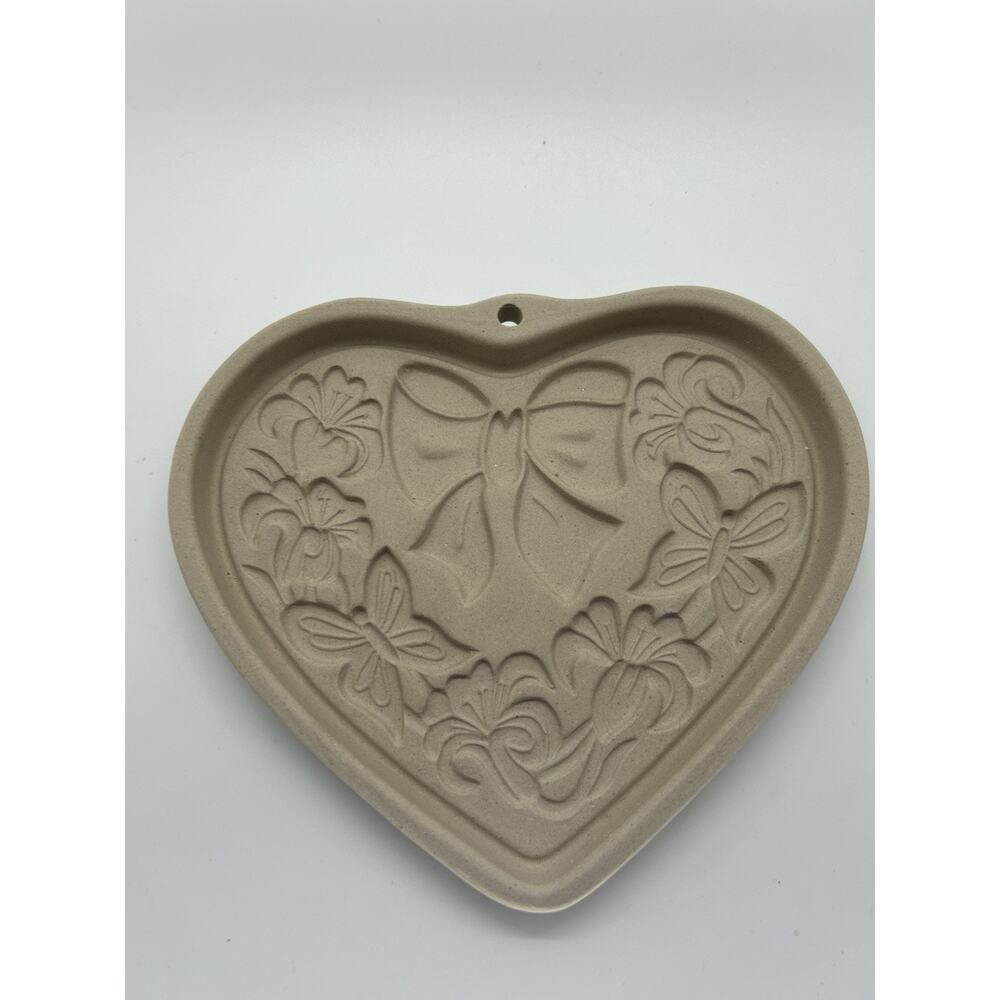 Vintage Pampered Chef Stoneware Shortbread Cookie Mold Autum Wreath Holiday - Picture 6 of 7